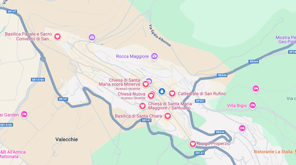 mapa assis itália